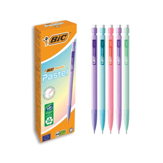 Bic Matic Mechanical Pencil 0.7 Pastel (Pack of 12) 511060 image 2