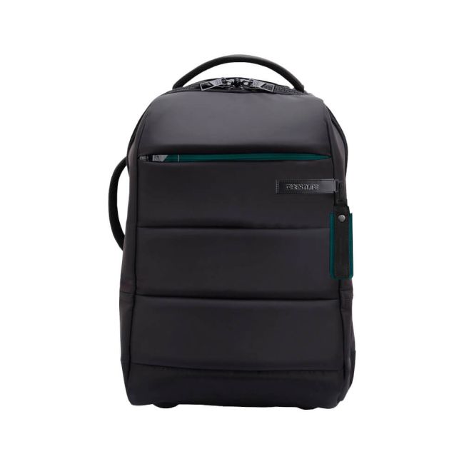 BestLife 15.6 inch Trolley Backpack USB Black and Green BT-3335P image 1