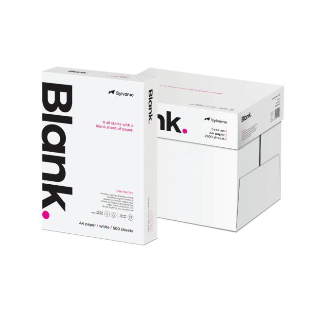 Blank A4 White Copier Paper (Pack of 2500) BLANK070X701 image 1