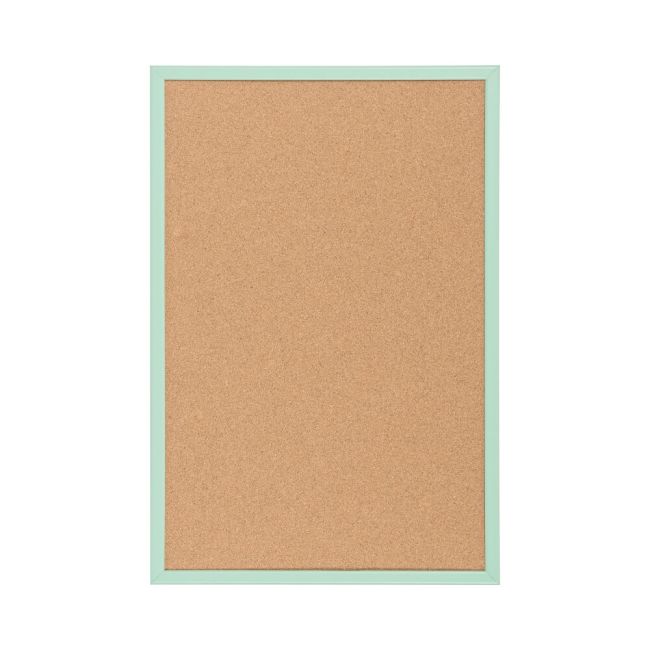 Bi-Office Pastel Cork Noticeboard Green Frame 600x400mm MC030011971 image 3