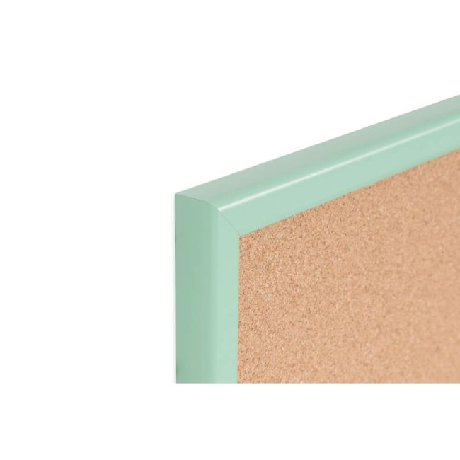 Bi-Office Pastel Cork Noticeboard Green Frame 600x400mm MC030011971 image 4