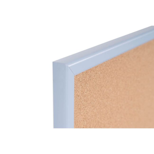 Bi-Office Pastel Cork Noticeboard Blue Frame 600x400mm MC030011981 image 3