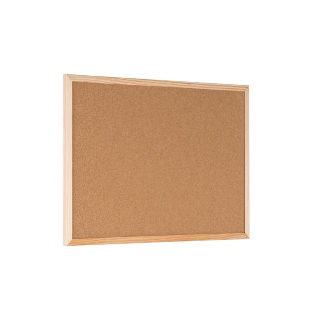 Bi-Office Double-Sided Board Cork Red Felt Pine Frame 60x40cm FB0310010 image 5