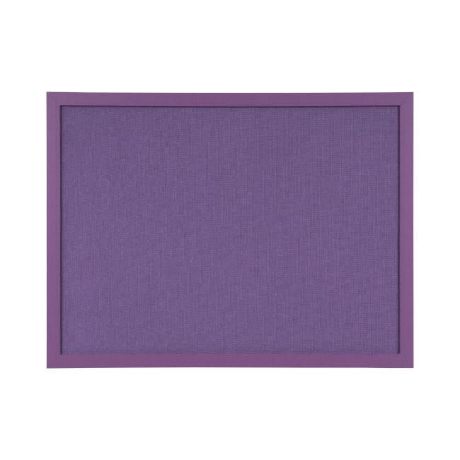 Bi-Office Essentials Purple Fabric Noticeboard Purple Frame 60x45cm FB0469418 image 1