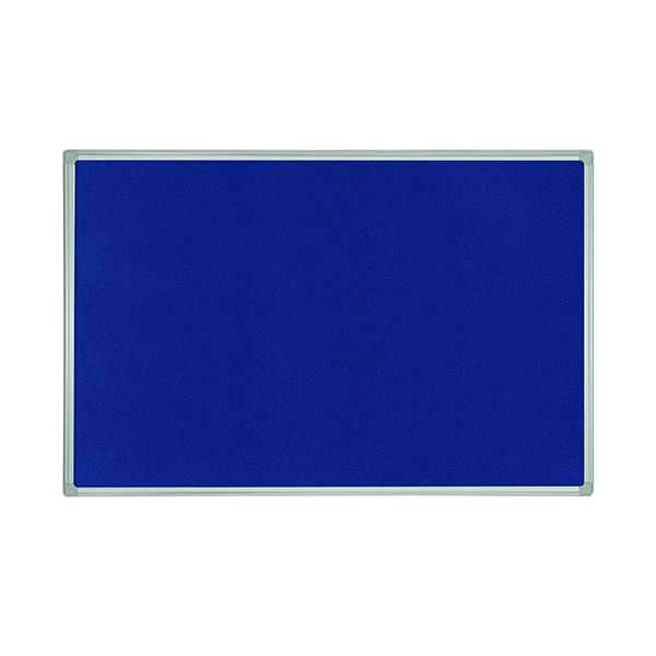 Bi-Office Blu Feltboard 600x450 Alu image
