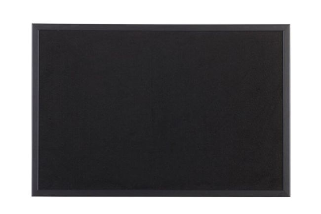 Bi-Office Essentials Black Softouch Noticeboard Black Frame 60x45cm FB0436169 image 1