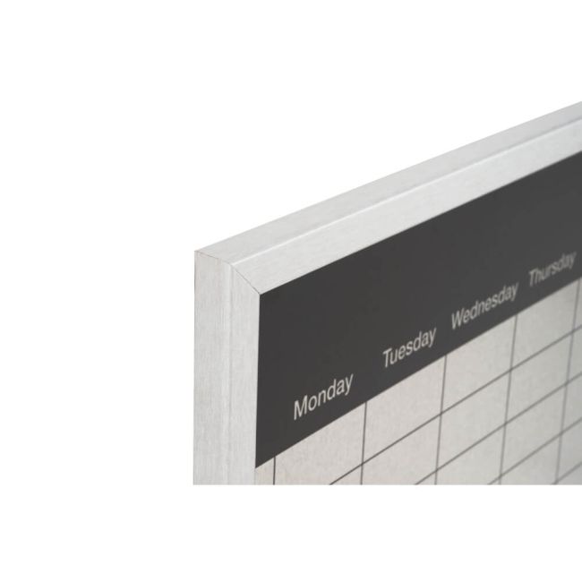 Bi-Office Magnetic Weekly Silver Finish Planner Grey Frame 60x40cm mm03108529 image 4
