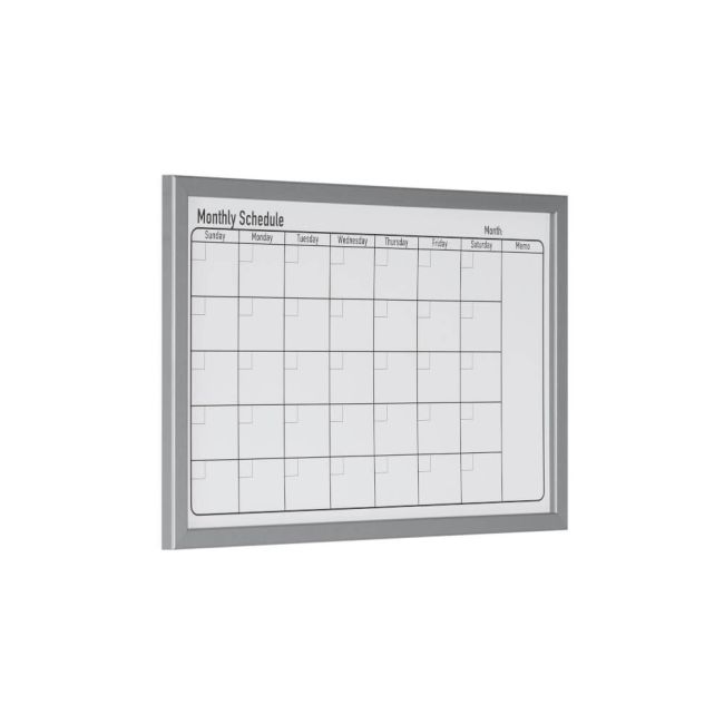 Bi-Office Magnetic Monthly Planner Whiteboard Grey Frame 60x40cm mm03062839 image 2
