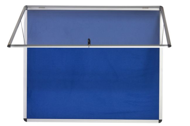 Bi-Office Enclore Fire Retardant Blue Lockable Door Top Hinged 12xA4 ST370101150 image 4
