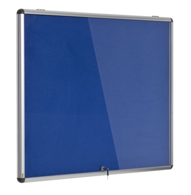 Bi-Office Enclore Fire Retardant Blue Lockable Door Top Hinged 6xA4 ST340101150 image 3
