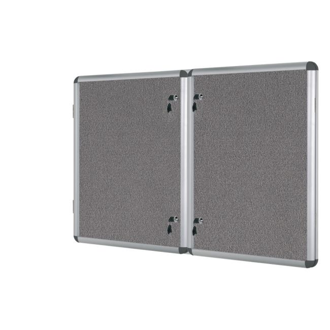 Bi-Office Enclore Fire Retardant Grey Lockable Door Top Hinged 40xA4 ST750102150 image 1