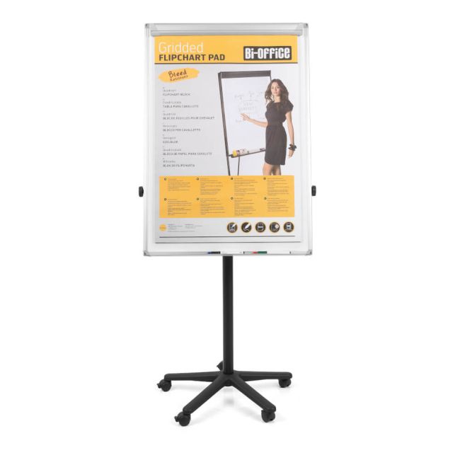Bi-Office Classic Magnetic Mobile Easel Black/Grey 70x100cm EA4806175 image 10