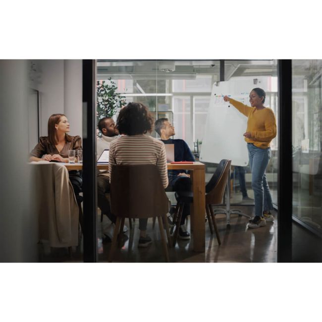 Bi-Office Prime Glass Mobile Easel Magnetic Surface 70x100cm GEA4850116 image 7