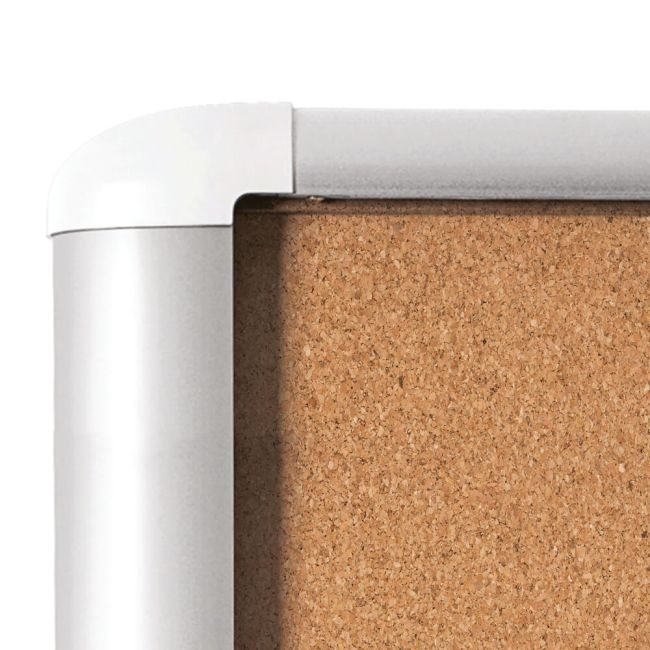 Bi-Office Mastervision Display Case Cork Glass Door Aluminium Frame 9xA4 VT630501750 image 2