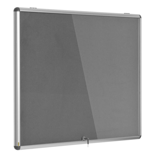 Bi-Office Enclore Fire Retardant Grey Lockable Door Top Hinged 12xA4 ST370102150 image 3