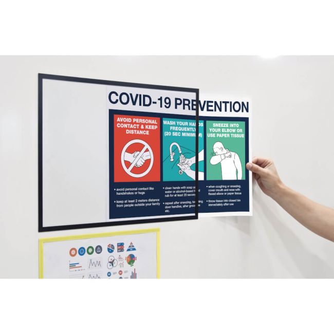 Bi-Office Adhesive Document Holder Black A3 (Pack of 5) FM2809 image 3