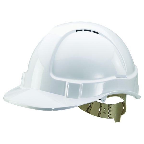 Comfort Vented Safety Helmet White image