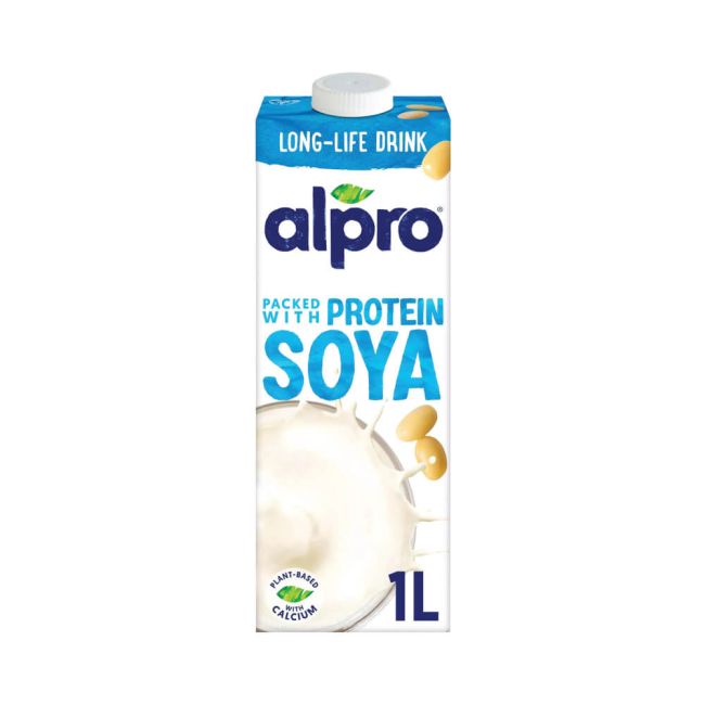 Alpro Soya Drink Sweetened with Calcium and Vitamins 1 Litre (Pack of 8) 80005382 image 1