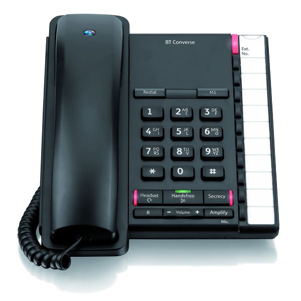 BT Black Converse 2200 Corded Phone image