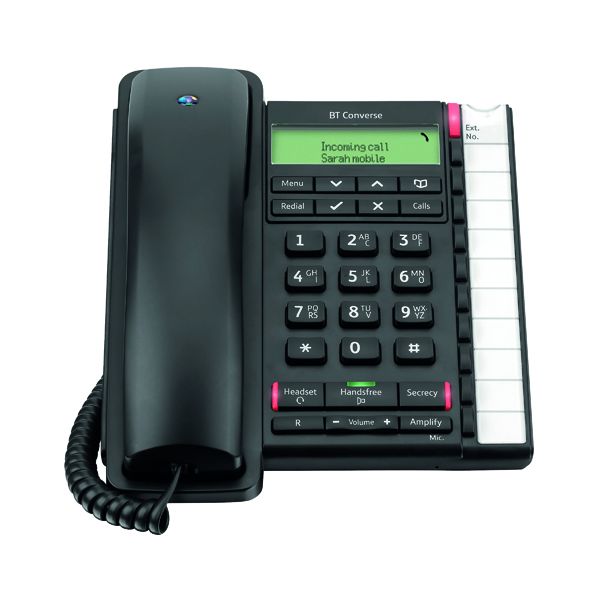 BT Black Converse 2300 Corded Phone image