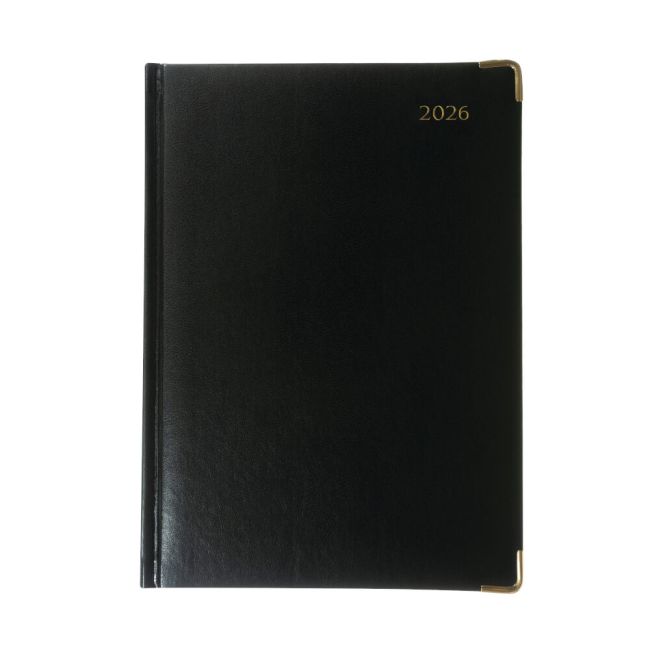 Collins Manager Diary Day Per Page Appointment Black 2026 1200V26 image 1