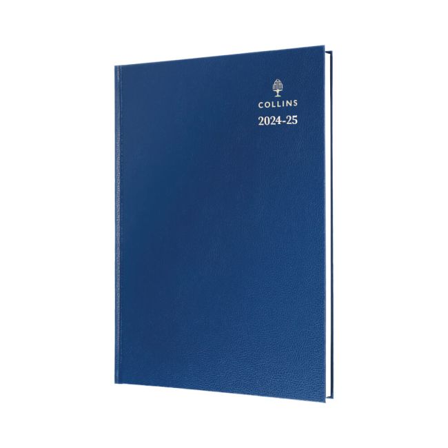 Collins Academic Diary Day Per Page A4 Blue 2025-2026 44MBLU25 image 1