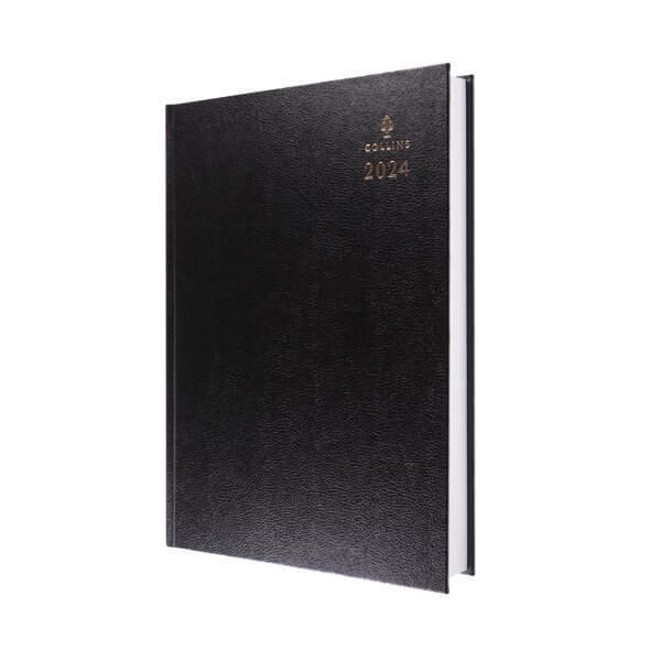 Collins A4 Desk Diary 2PPD Blk 2024 image