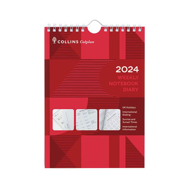 Collins Weekly Notebook Diary 2024 image