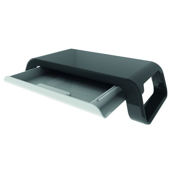 Contour Monitor Stand Drawer Bk image