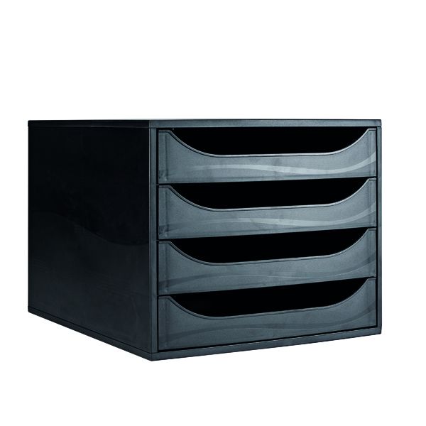 Contour 4 Drawer Set Black Ce06114 image