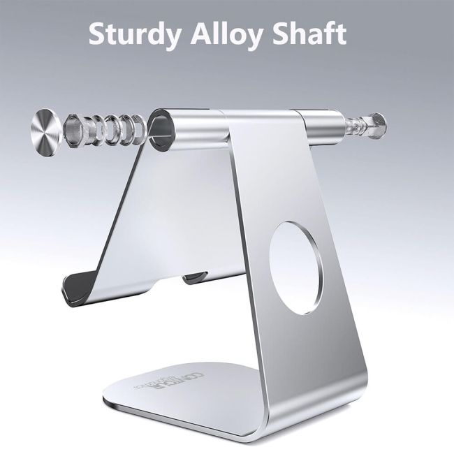 Contour Ergonomics Large Tablet/Phone Stand 4-13 Inches Silver CE10139 image 2