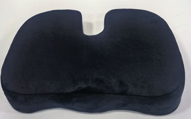 Contour Ergonomics Memory Foam Seat Cushion with Cooling Gel Black CE50026 image 2