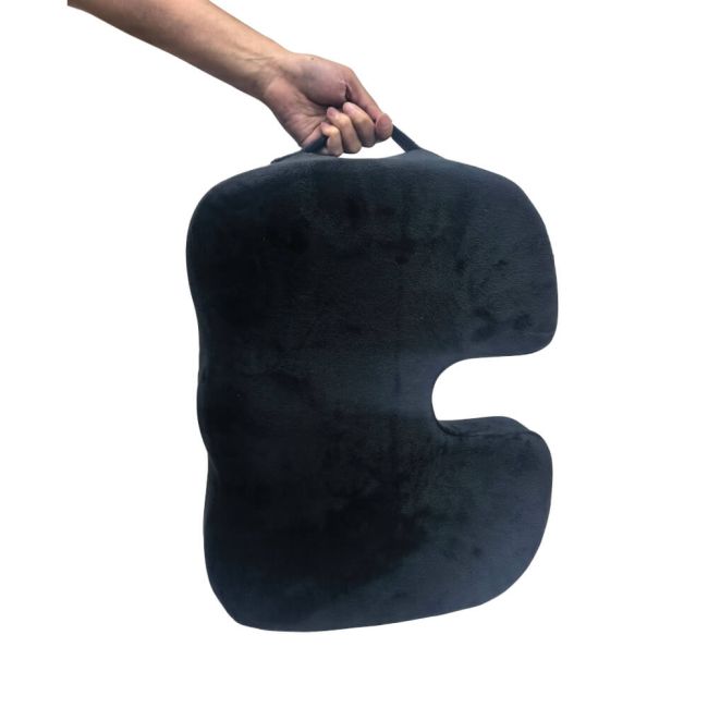 Contour Ergonomics Memory Foam Seat Cushion with Cooling Gel Black CE50026 image 4