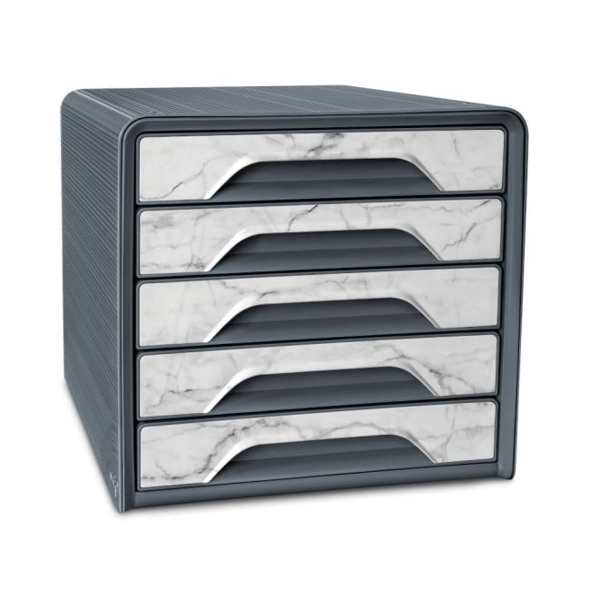 CEP Mineral Marble Smooth 5 Drawer Module Grey 1071111611 image 1
