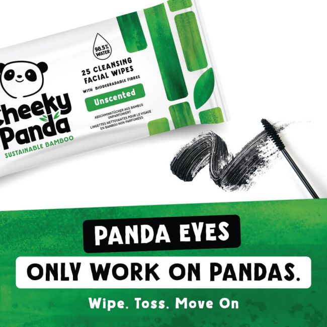 Cheeky Panda Bamboo Facial Cleansing Wipes 25 Wipes Unscented (Pack of 6) FACEWUNSMUL6-GBR image 4