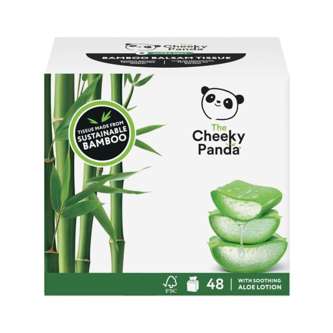 Cheeky Panda Sustainable Bamboo Balsam Tissue Cube 4-Ply 48 Sheets Per Cube (Pack of 12) BALSCUBT4PX image 2
