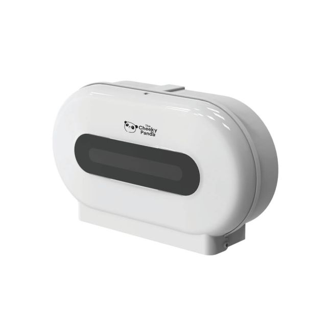 Cheeky Panda Pro Twin Micro Core Maxi Jumbo Dispenser White NJ-FQ-006A image 2