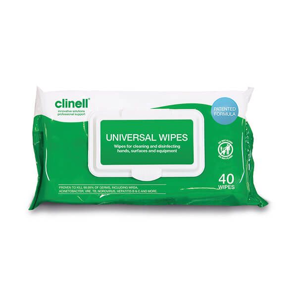 Clinell Universal Wipes Pk40 CW40 image