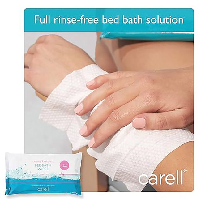 Clinell Carell Bed Bath Wipes x8 Wipes (Pack of 24) CBB8 image 2