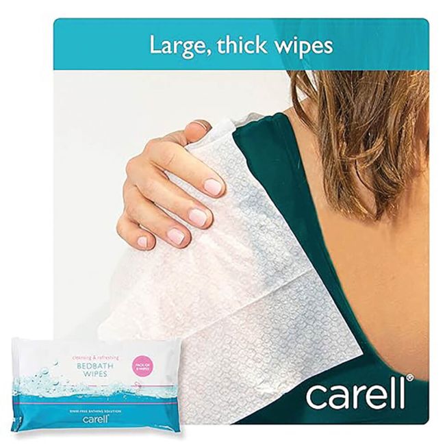 Clinell Carell Bed Bath Wipes x8 Wipes (Pack of 24) CBB8 image 3