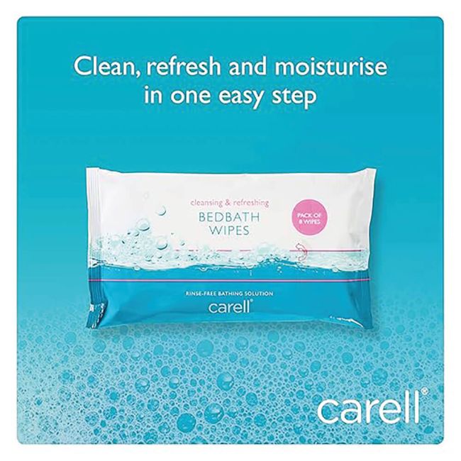 Clinell Carell Bed Bath Wipes x8 Wipes (Pack of 24) CBB8 image 4