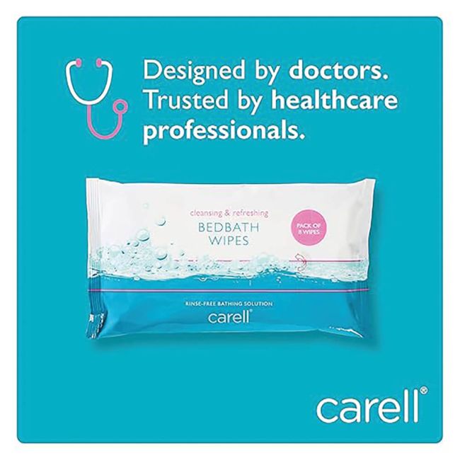 Clinell Carell Bed Bath Wipes x8 Wipes (Pack of 24) CBB8 image 5