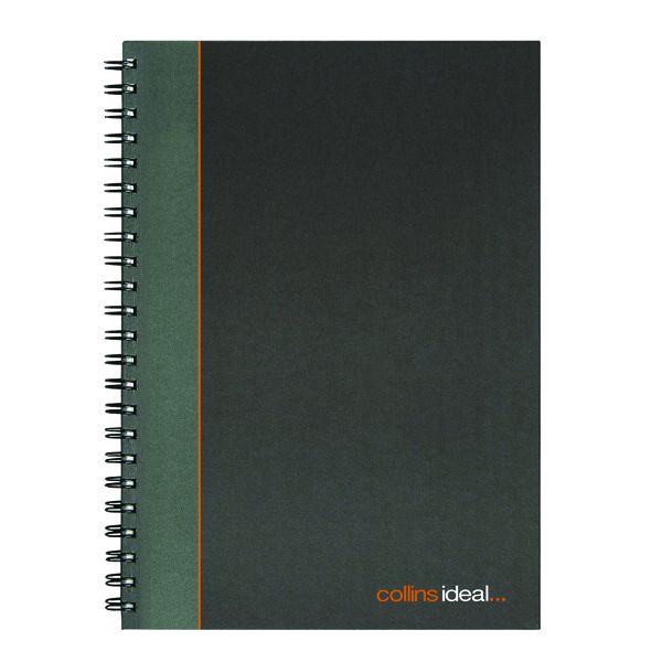 Collins Ideal Wiro Book Blk/Gry A4 image