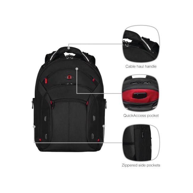 Wenger Gigabyte 16 Inch Laptop Backpack Black 600627 image 2