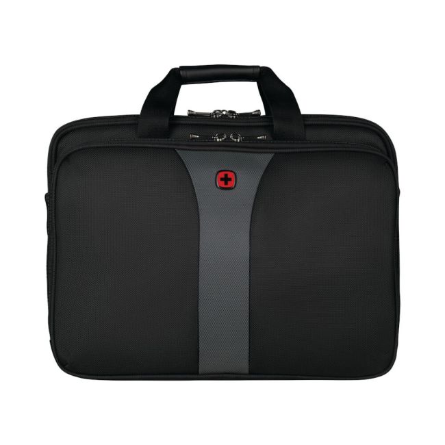 Wenger Legacy 17 Inch Laptop Case Triple  Gusset 420x210x320mm Black/Grey 600655 image 1