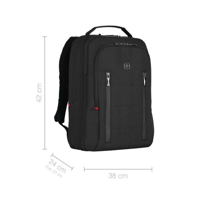 Wenger City Traveller Carry-On 16 Inch Backpack with Tablet Pocket Black 606490 image 3