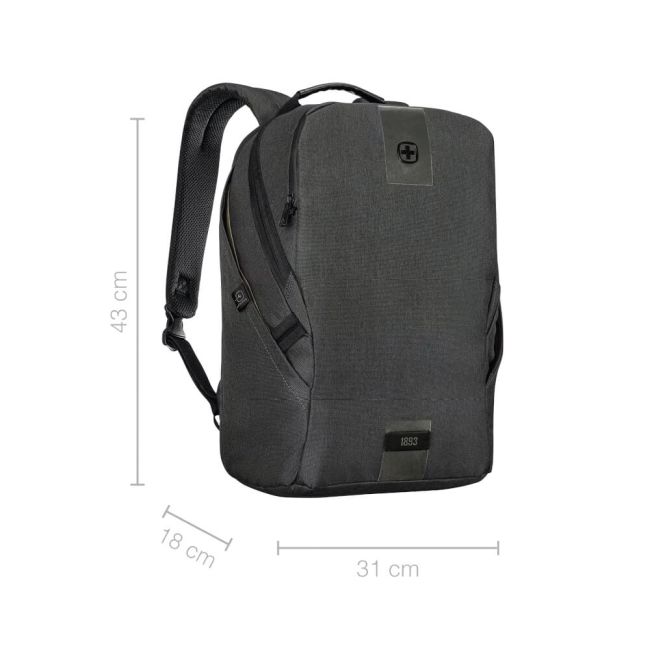 Wenger MX ECO Light 16 Inch Laptop Backpack with Tablet Pocket Black 612262 image 5