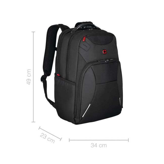 Wenger Cosmic 17 Inch Laptop Backpack with Tablet Pocket Black 653187 image 4