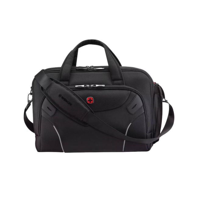 Wenger Cosmic Brief 14-16 Inch Laptop Briefcase with Tablet Pocket Black 653497 image 1