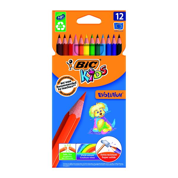 Bic Kids Colouring Pencil Wllet P12 image